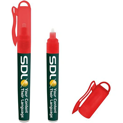 How is the stain remover pen printed?