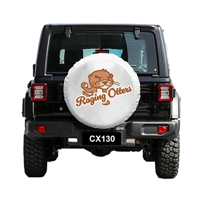 What printing technique is used for the 26" tire cover?