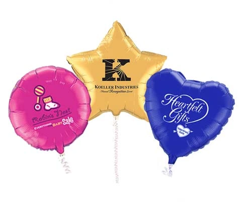 Are additional stock shapes and custom shapes available for the balloons?