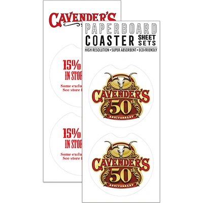 I would like a pack that has 4 coasters in it. Each coaster a different scene and packaged flat to 450 homes