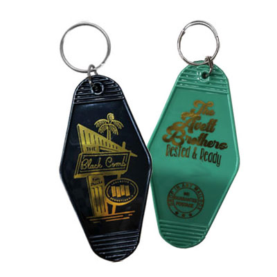 Are there any special notes about the printing on translucent keychains?