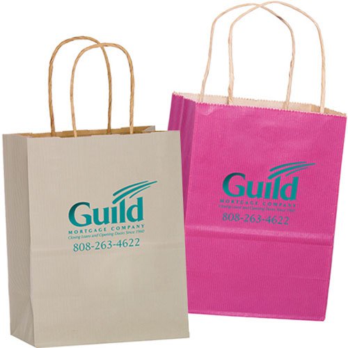 8 x 10.5 Colored Matte Paper Shopping Bags - Foil Stamped Questions & Answers