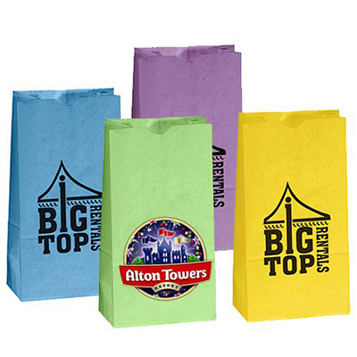 4.125 x 7.875 Colored Kraft Popcorn Bags Questions & Answers