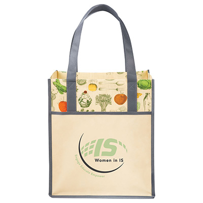 What is a non-woven tote bag made of?