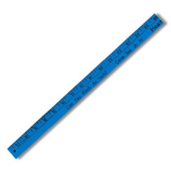 What is the length, width and thickness of the ruler?