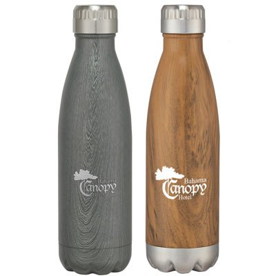 16 oz. Stainless Steel Woodtone Bottles Questions & Answers