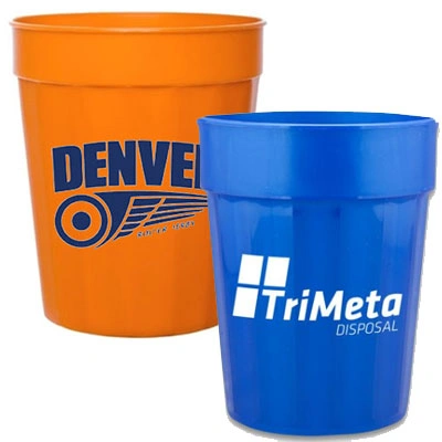 What material are these 16 oz. stadium cups made of?