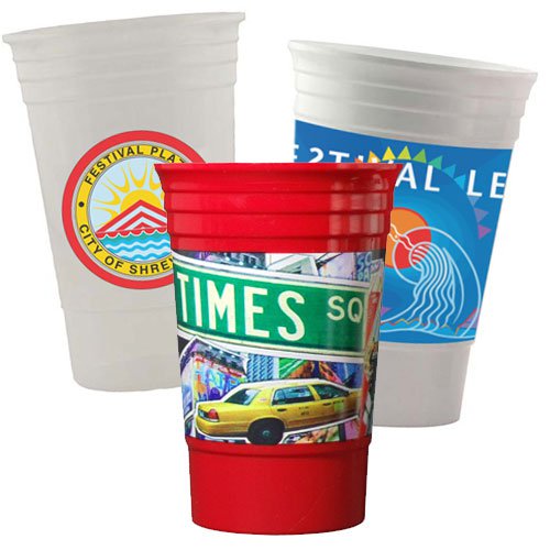 20 oz. Full Color Reusable Plastic Cups Questions & Answers