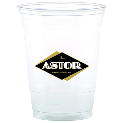 What are clear plastic cups made of?