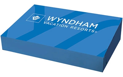 Is there a special feature on the packaging box for business cards?