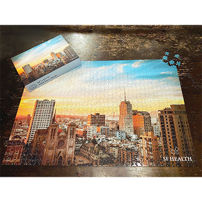 1,000 Piece Puzzles - 28 x 19.5 - with Matching Box Questions & Answers