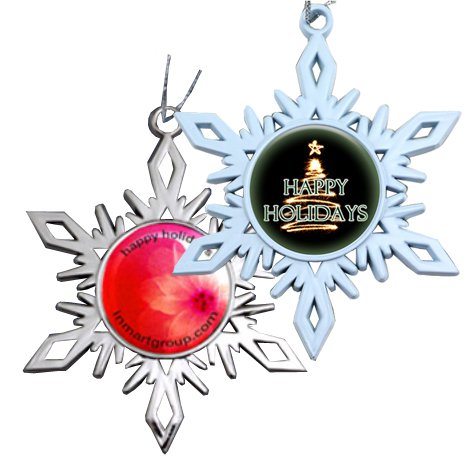 Snowflake Ornaments with Full Color Dome Questions & Answers