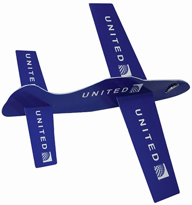 What material are the glider airplanes made from?