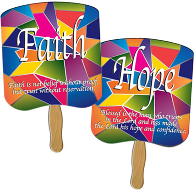 Church Hand Fans - Assorted Stock Designs Questions & Answers