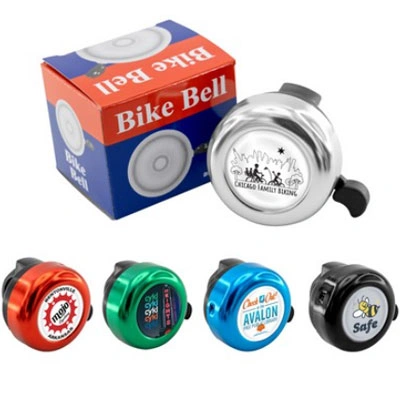 What materials make up the full-color bike bell?