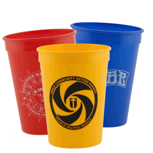 12 oz. Smooth Stadium Cups (Screen Printed) Questions & Answers