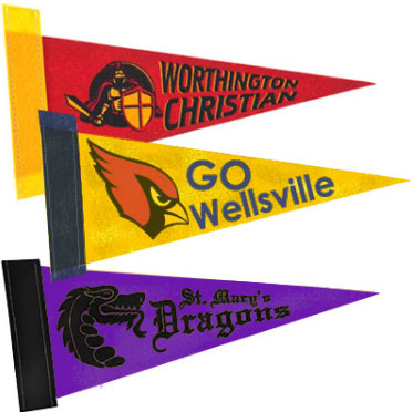 10 x 4 Colored Felt Pennants Questions & Answers