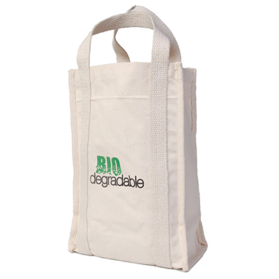 9 x 12 4 Bottle Biodegradable Cotton Wine Totes Questions & Answers