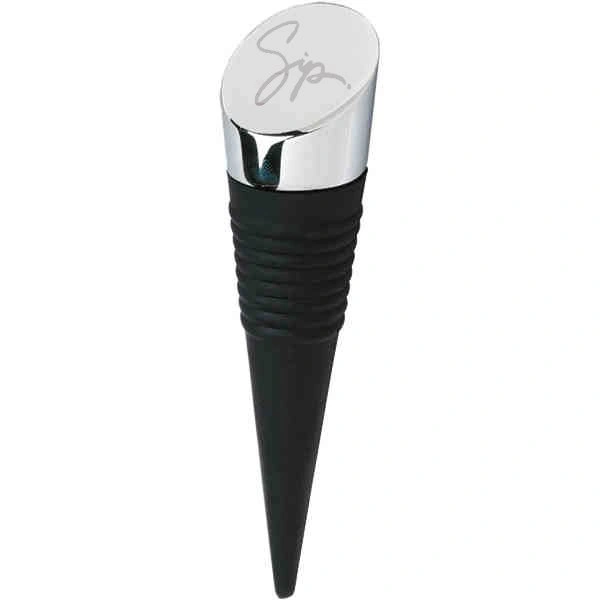 What material is the top of the wine stopper made from?